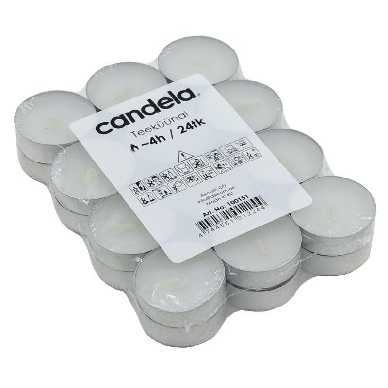 Candela Tējas Sveces 24gab
