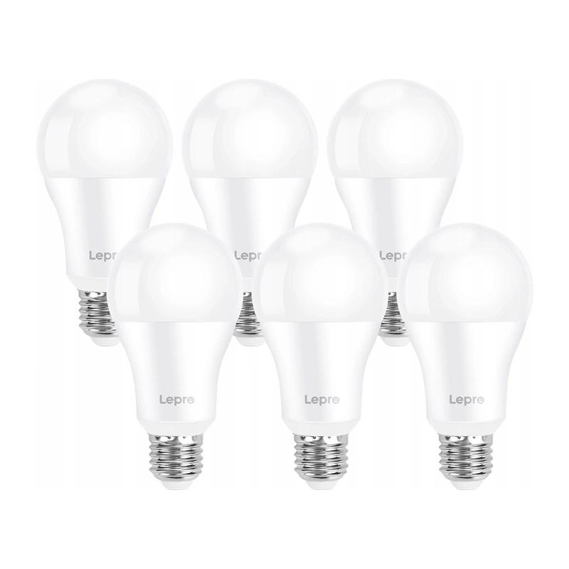 LEPRO 100080-DW-EU-6 LED Bulb, E27, A60