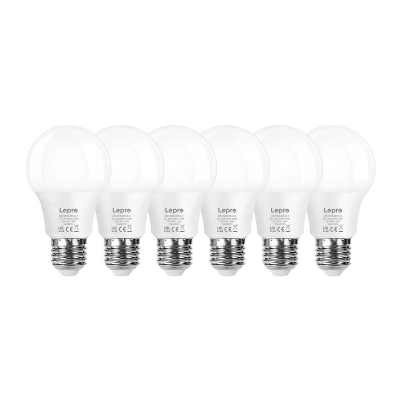 LEPRO 100089-WW-EU-6 LED Bulb, E27, A60