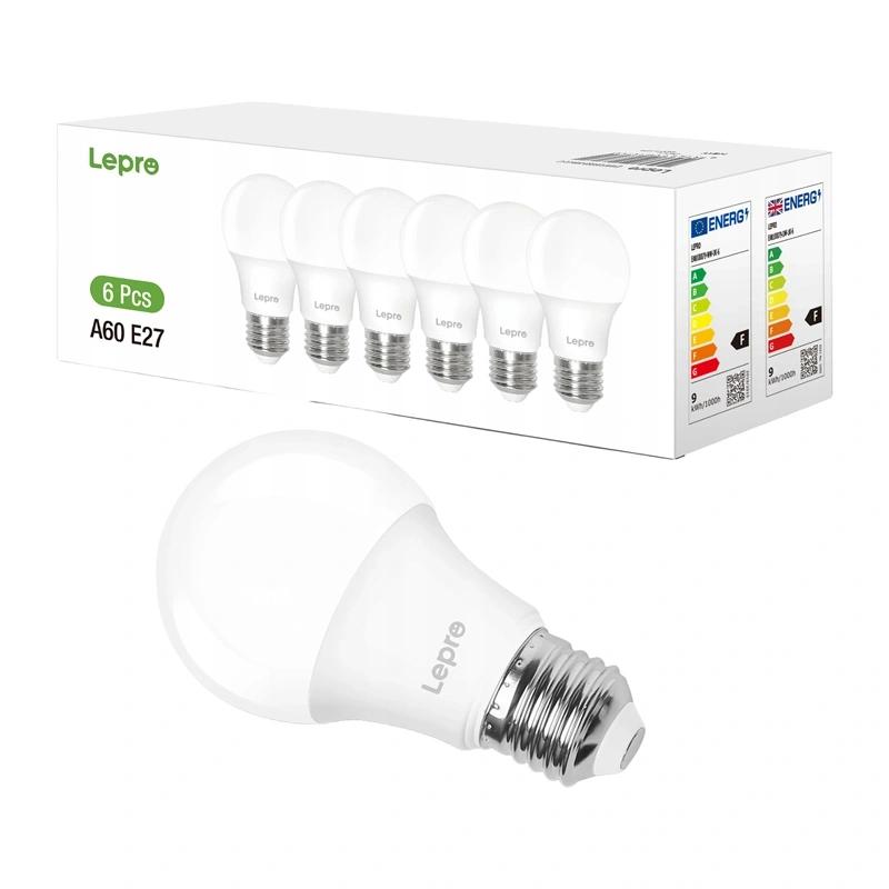 LEPRO 100090-DW-EU-6 LED Bulb, E27, A60