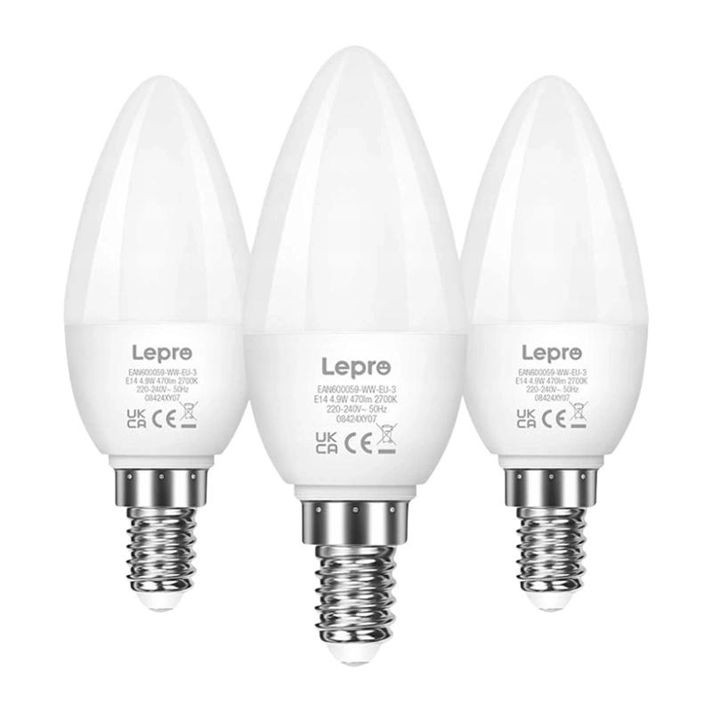 LEPRO 600059-WW-EU-3 LED Bulb, E14, C37