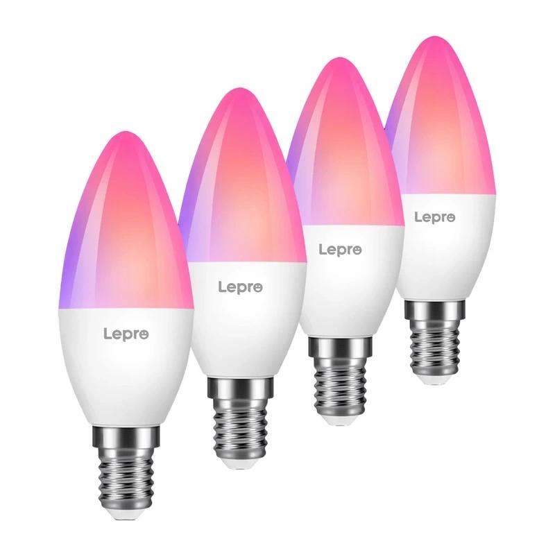 LEPRO BC1-EU-4 C37 RGBCW Wi-Fi LED