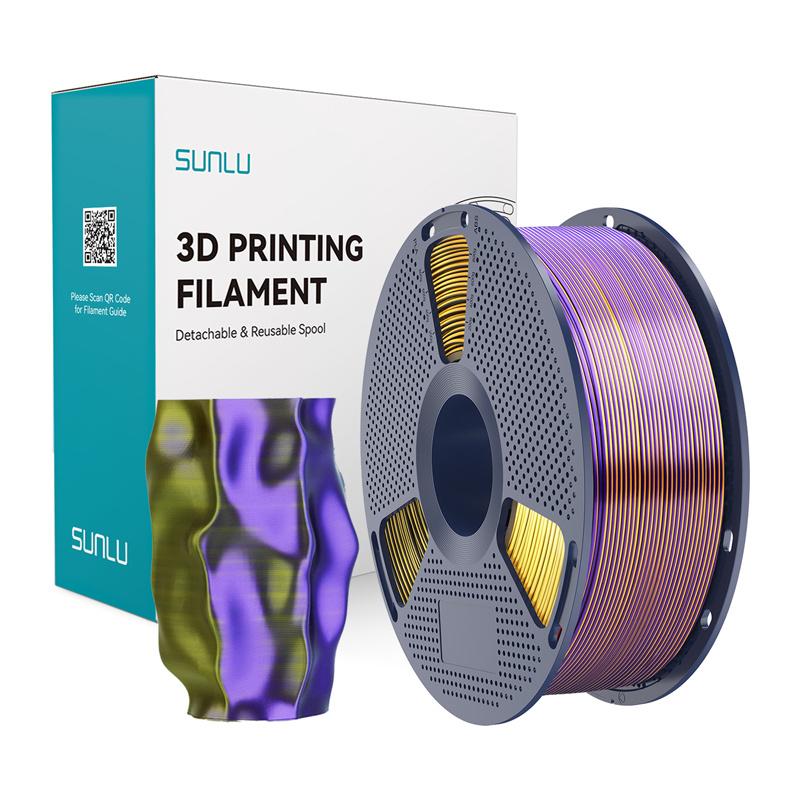 Sunlu PLA+ Silk Tri-Color Filament (Black