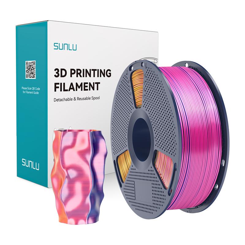 Sunlu PLA+ Silk Tri-Color Filament (red