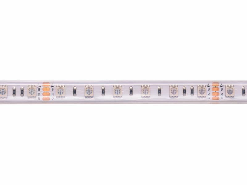 LED strip, 24V, 14.4W/m, waterproof