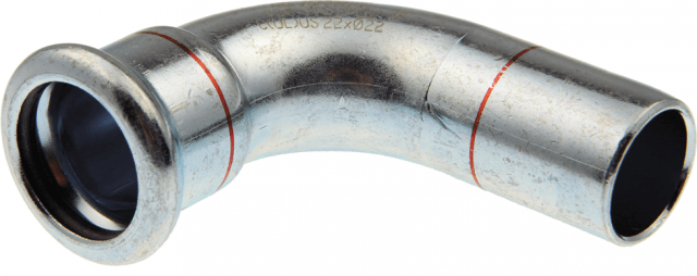 Karbona līkums 90° 18x18 i-ā (Steel)