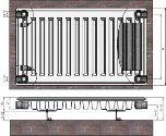 Radiators 11x400x2000 sānu piesl. Termolux