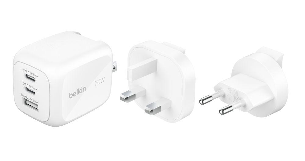 Adapteris Belkin  BOOSTCHARGE 70w 2C1A Wall