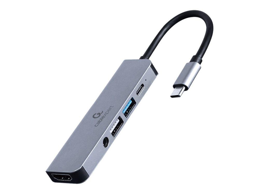 Adapteris Cablexpert A-CM-COMBO5-02 USB Type-C 5-in-1