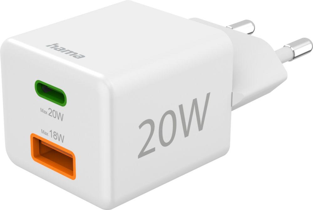Adapteris Hama  Charger USB-C+USB-A Charger 20W