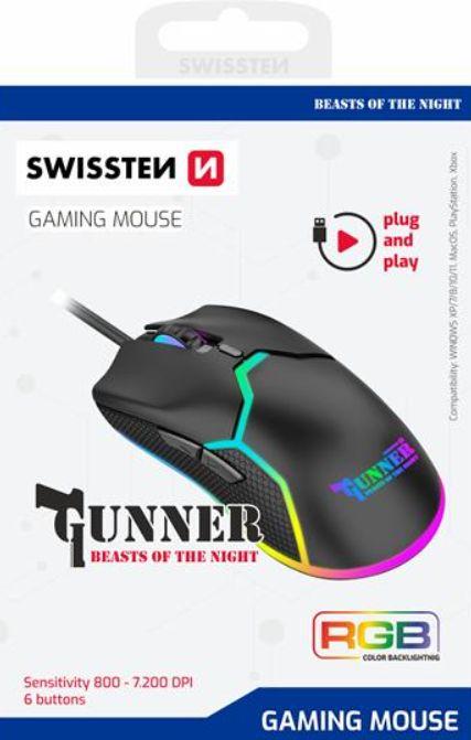Datora pele swissten Swissten Gunner Spēļu