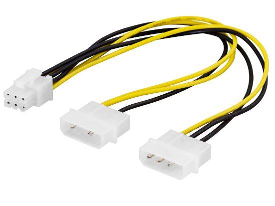 Kabelis DELTACO  Adapte rcable 2x4 pin
