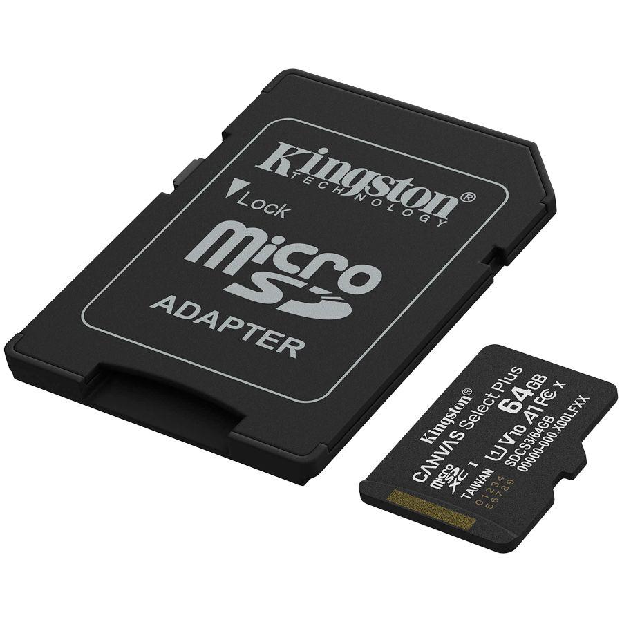 Kabelis Kingston Kingston 64GB microSDXC Canvas