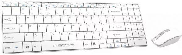 Datora tastatūra Esperanza EK122W White