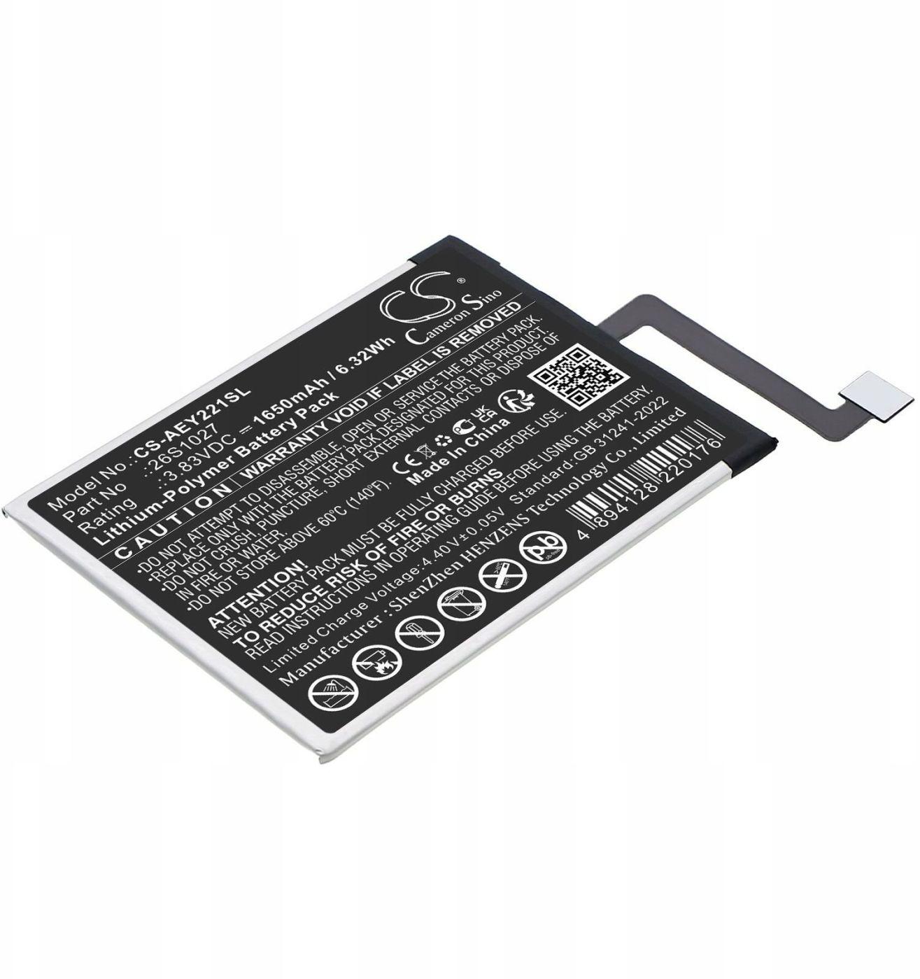 Cita prece cameron sino Battery Type