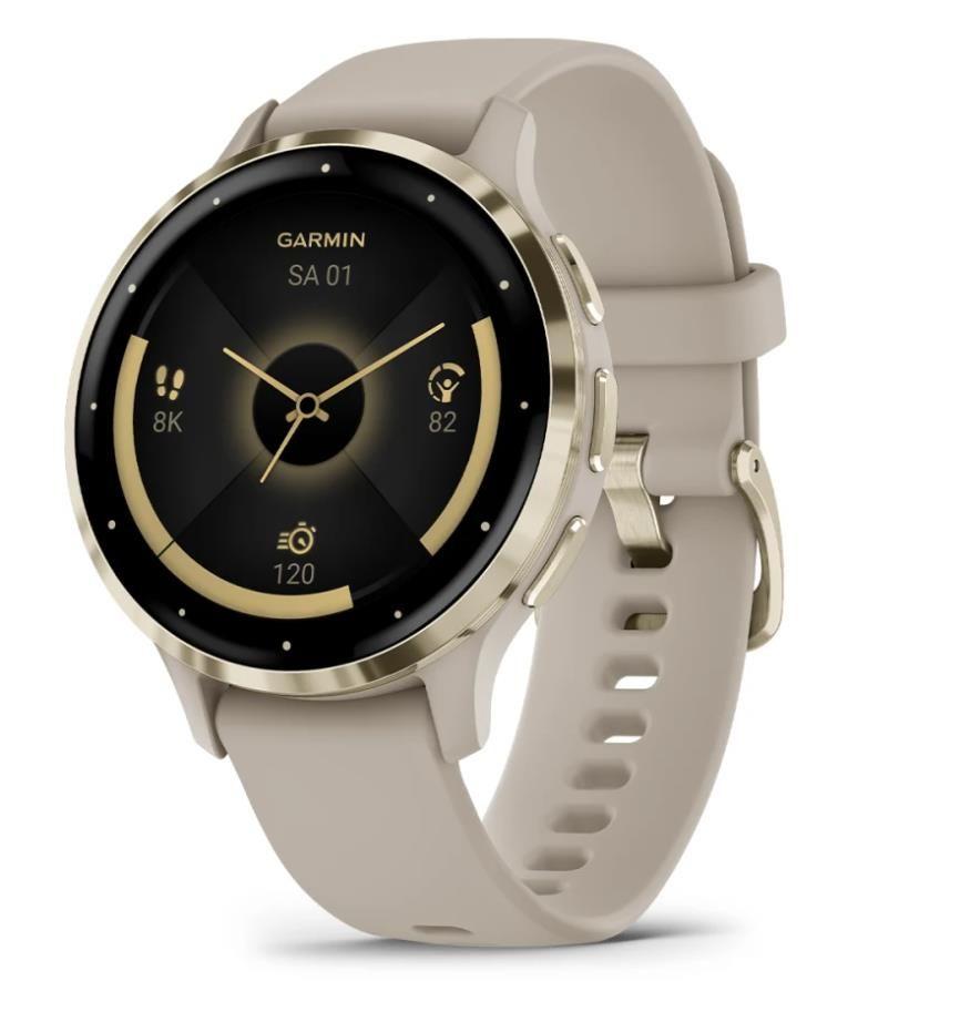 Viedpulksteni Garmin SMARTWATCH VENU 3S/GRAY/GOLD 010-02785-02
