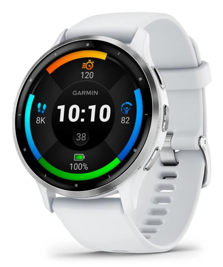 Viedpulksteni Garmin SMARTWATCH VENU 3/WHITE/SILV 010-02784-00