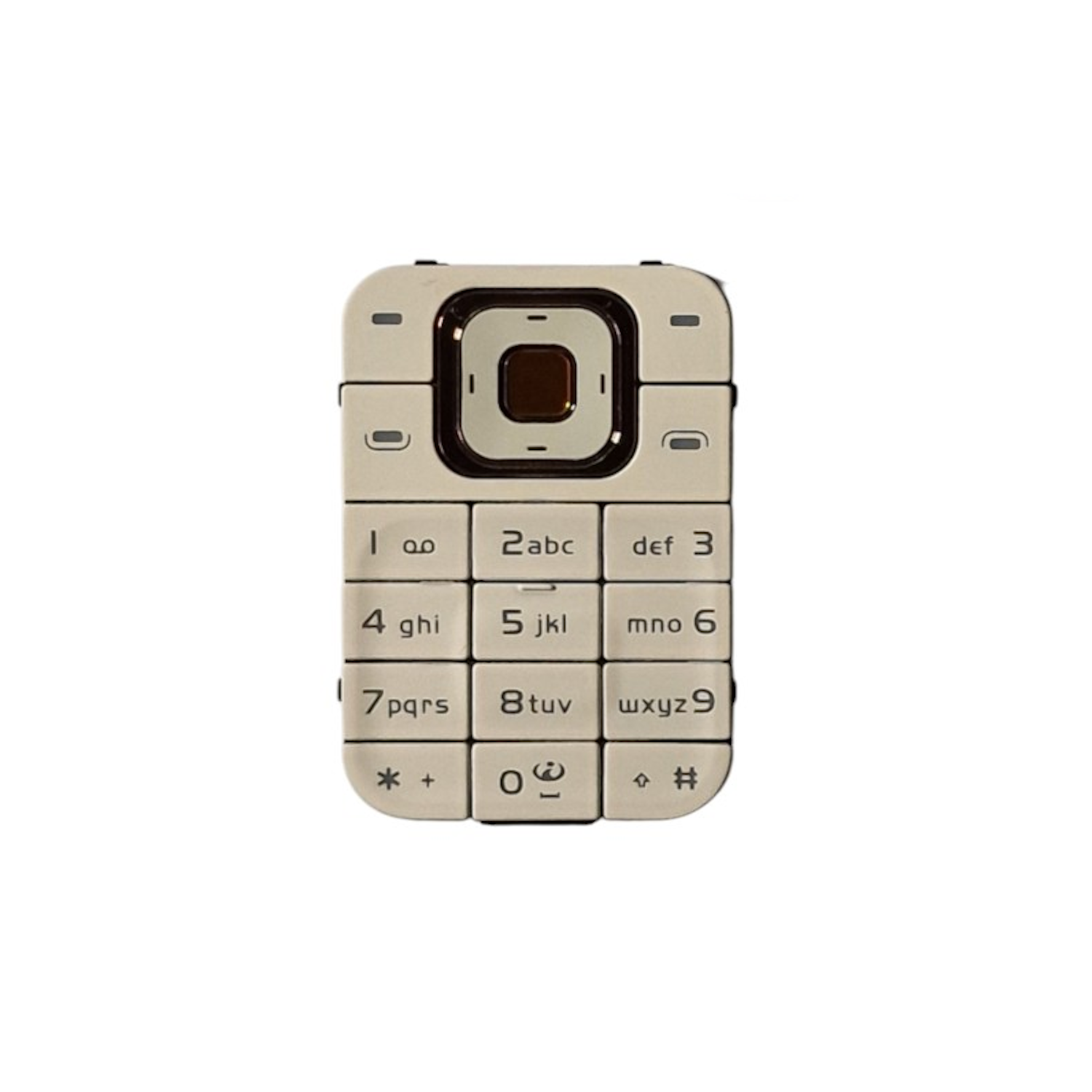 Nokia 7370 7373 replacement keypad Beige-Golden