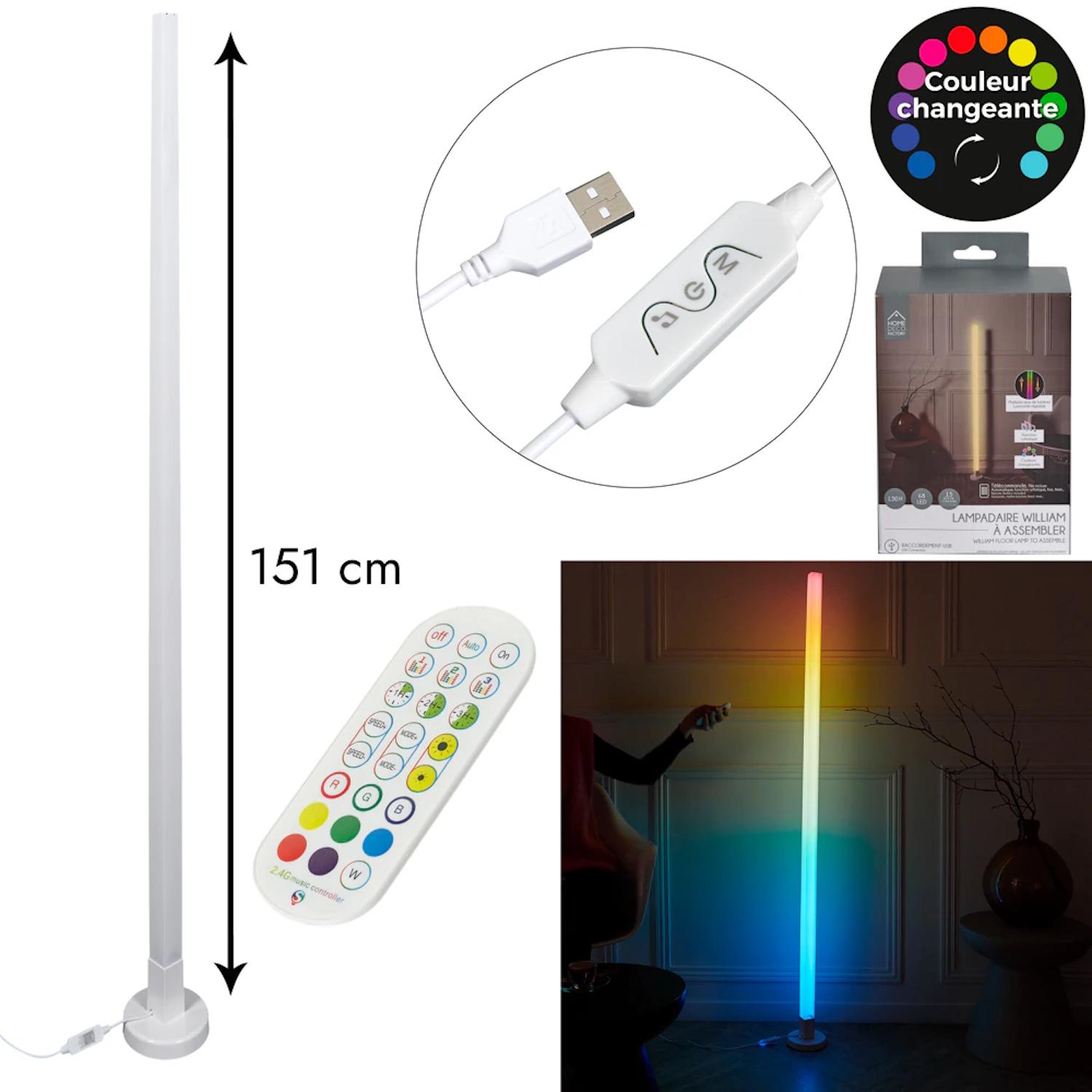 Riff LED RGB tube lamp (151cm)