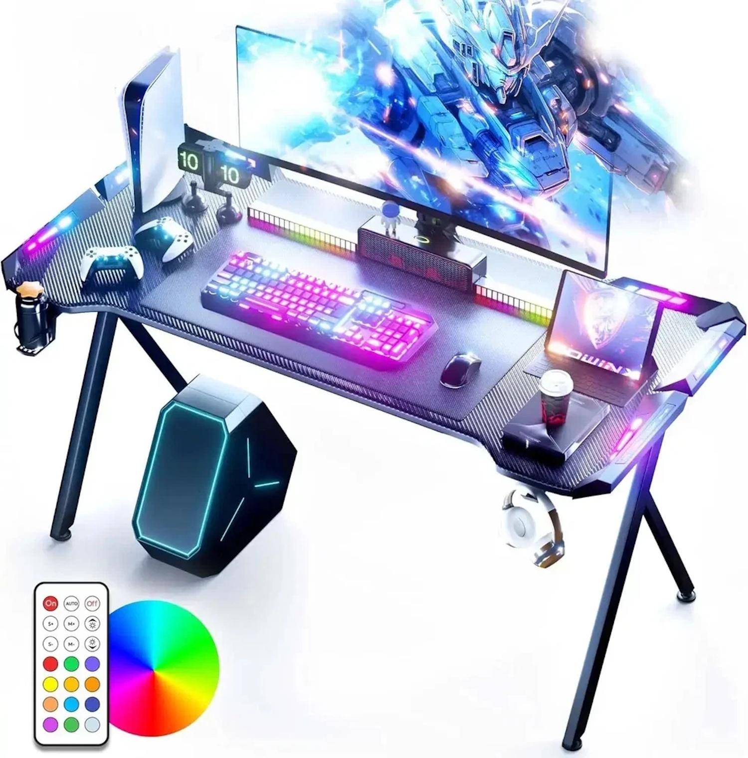 DOWINX RGB Gamer Computer Desk 55inch