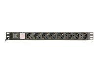 GEMBIRD PDU 8x Schuko 1U 16A