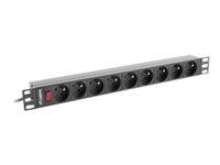 LANBERG PDU-09E-0300-BK PDU 1U 1