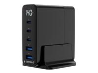 GEMBIRD 5-port 140 W GaN USB