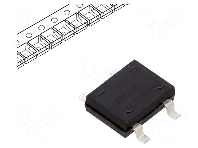 DIODES INCORPORATED Bridge rectifier: single-phase |