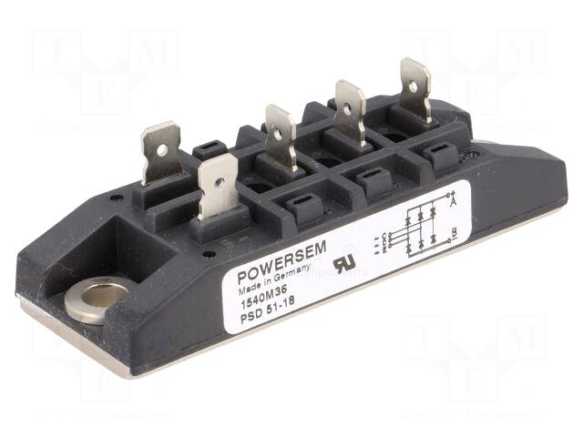 POWERSEM Bridge rectifier: three-phase | Urmax: