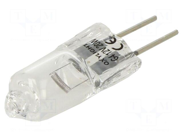 OXYLIGHT Filament lamp: halogen | G4