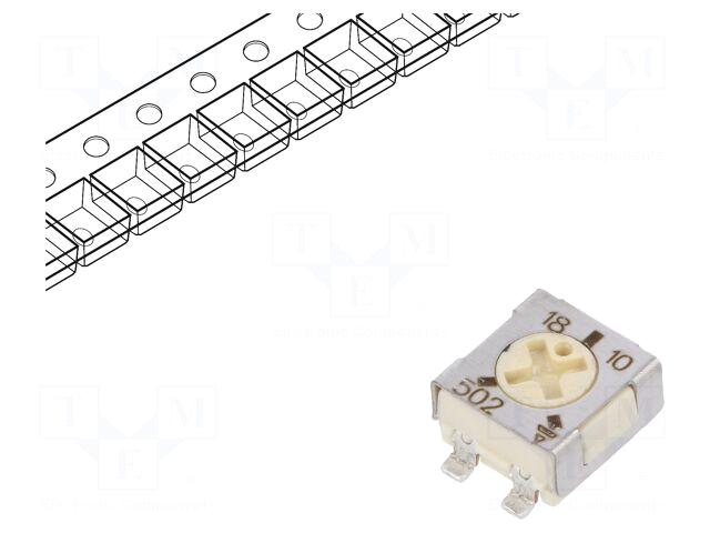 VISHAY Potentiometer: mounting | 5kΩ |