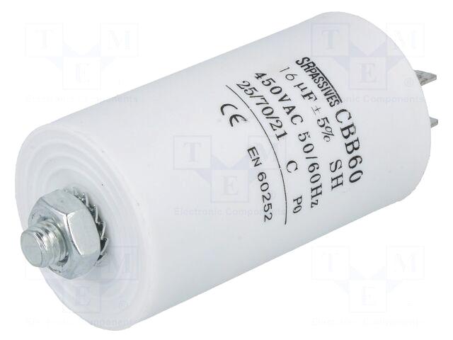 SR PASSIVES Capacitor: motors, run |