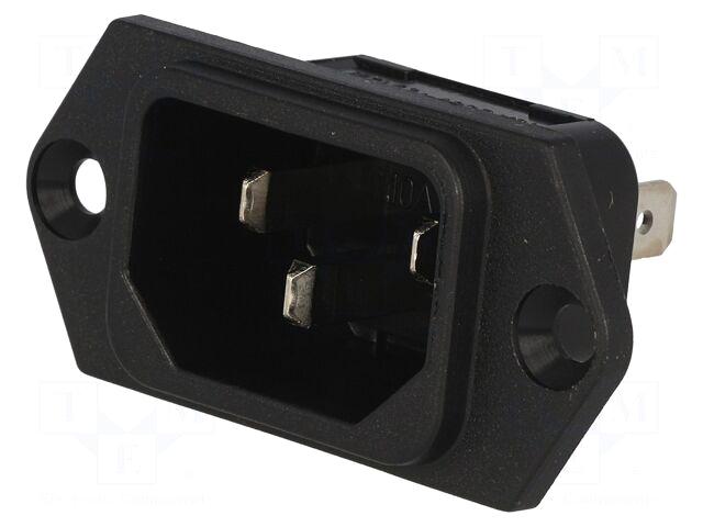 SCHURTER Connector: AC supply | socket