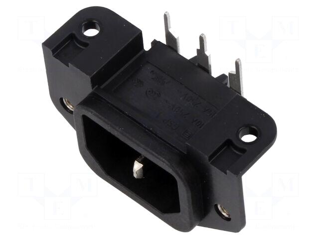 SCHURTER Connector: AC supply | socket
