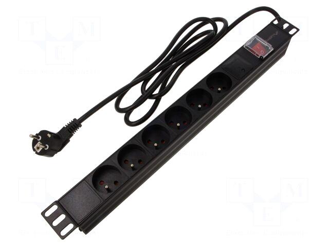 LANBERG Plug socket strip: protective |