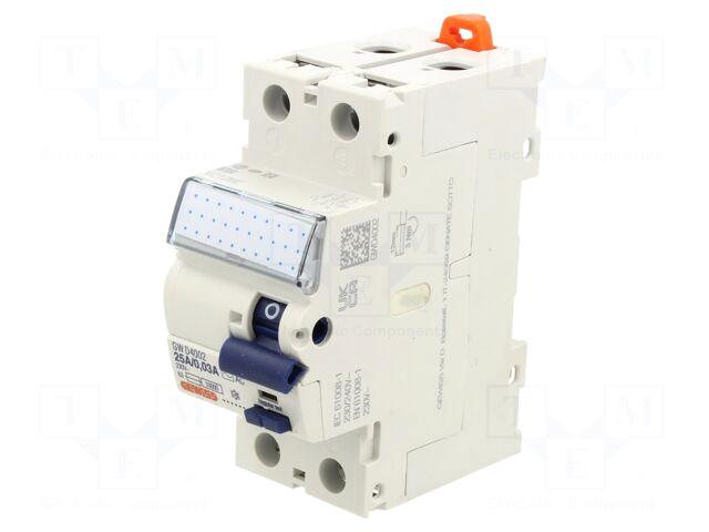GEWISS RCD breaker | Inom: 25A