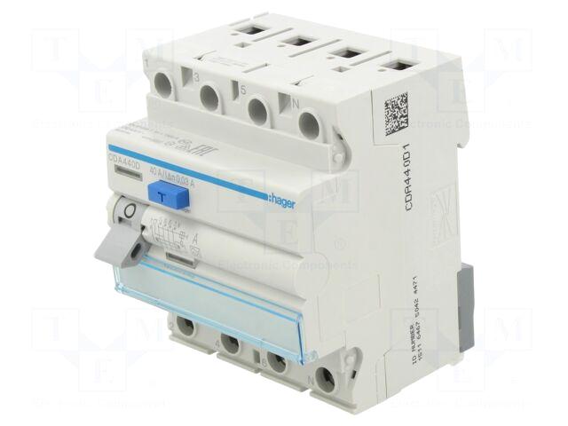 HAGER RCD breaker | Inom: 40A