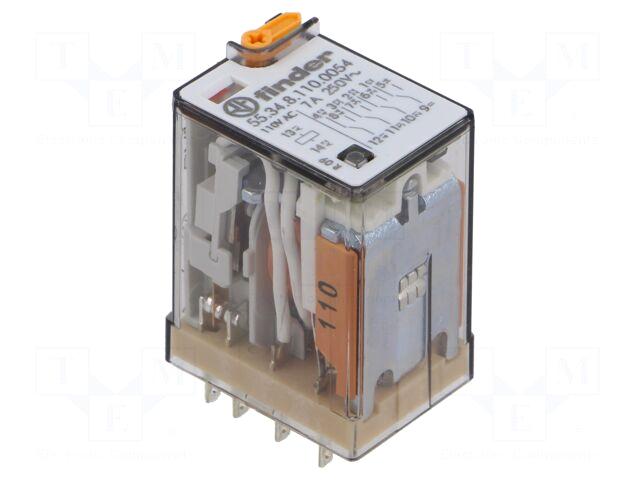 FINDER Relay: electromagnetic | 110VAC |