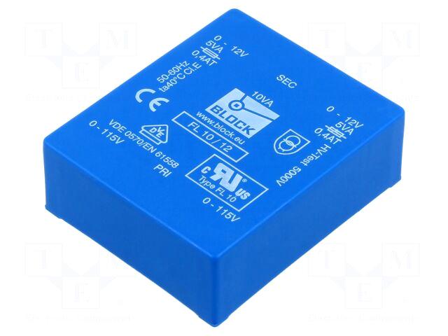 BLOCK Transformer: encapsulated | 10VA |