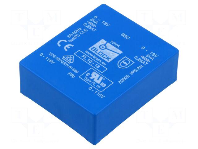 BLOCK Transformer: encapsulated | 10VA |