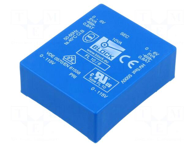 BLOCK Transformer: encapsulated | 10VA |