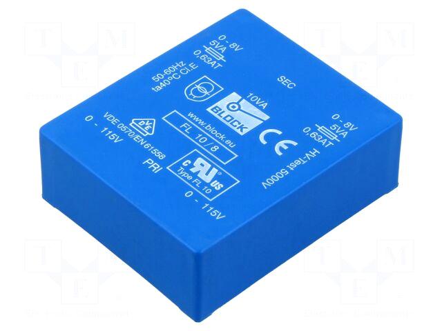 BLOCK Transformer: encapsulated | 10VA |