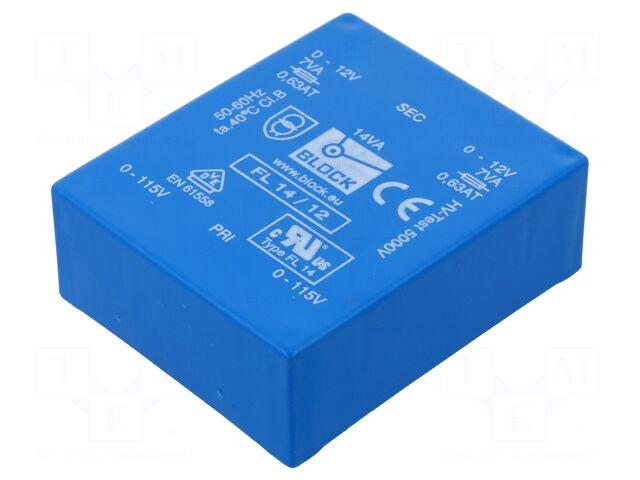 BLOCK Transformer: encapsulated | 14VA |