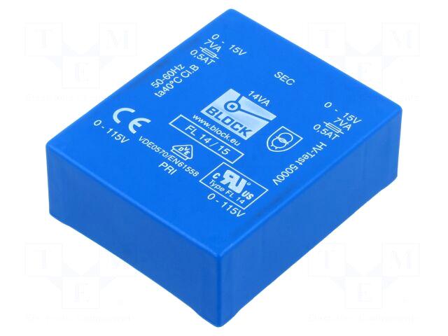 BLOCK Transformer: encapsulated | 14VA |