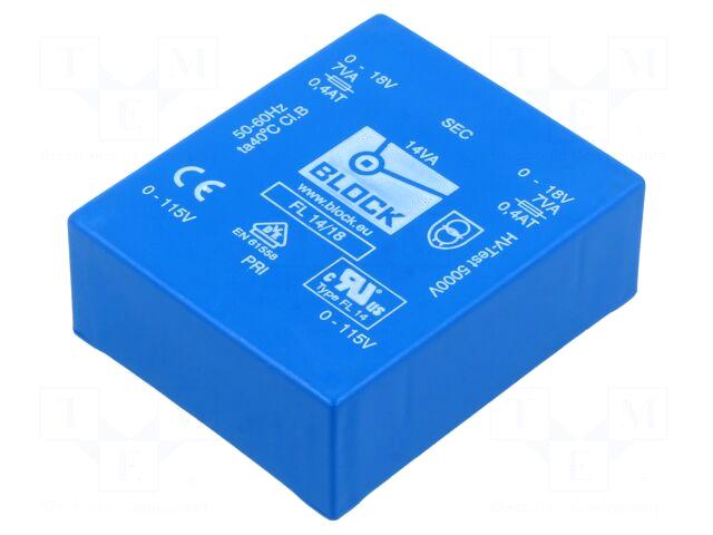 BLOCK Transformer: encapsulated | 14VA |