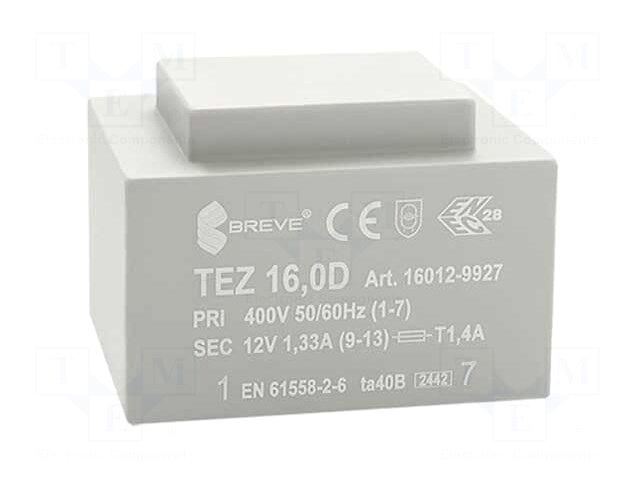 BREVE TUFVASSONS Transformer: encapsulated | 16VA