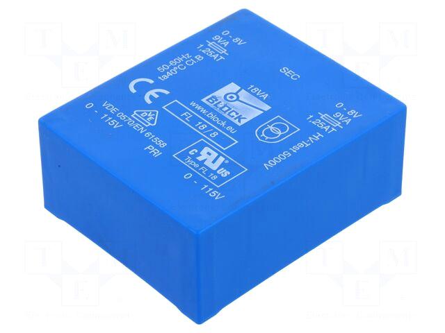 BLOCK Transformer: encapsulated | 18VA |