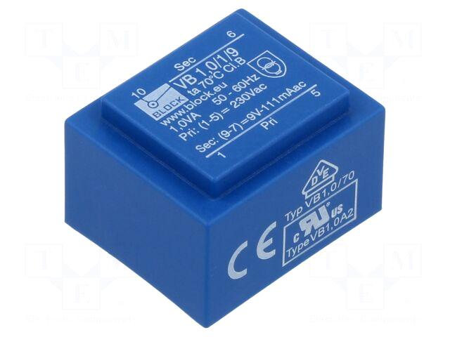 BLOCK Transformer: encapsulated | 1VA |