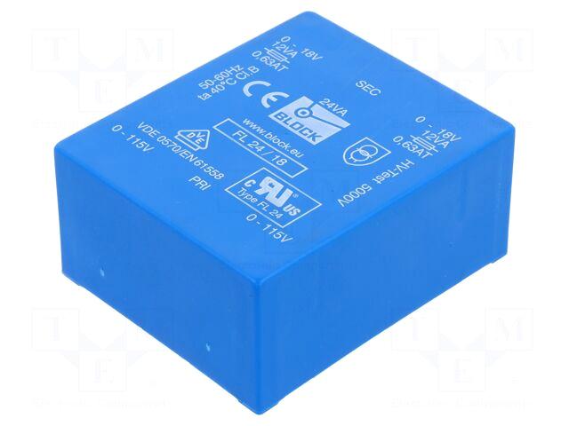BLOCK Transformer: encapsulated | 24VA |