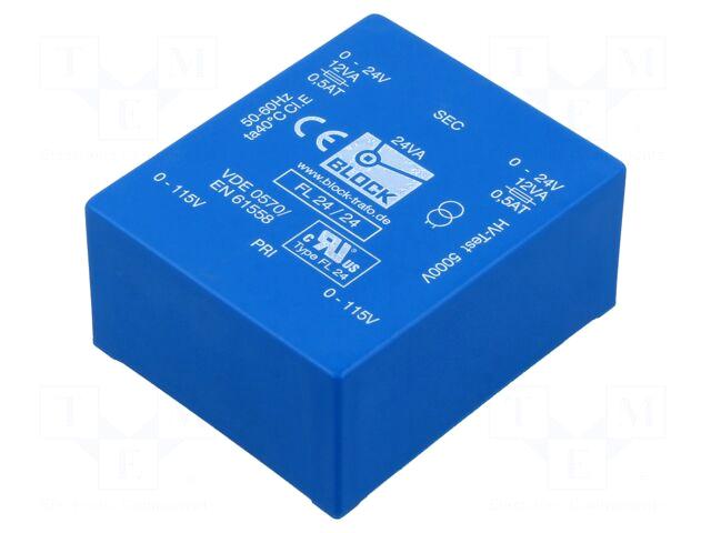 BLOCK Transformer: encapsulated | 24VA |